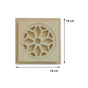 Decorazione Murale da Parete ROSONE 18x18 cm in Pietra Leccese   del brand Maestro d'arte De Iaco Alfredo, categoria: Artigianato salentino > Pietra leccese e carparo > Decorazioni Murali, disponibile su Vorreishop.