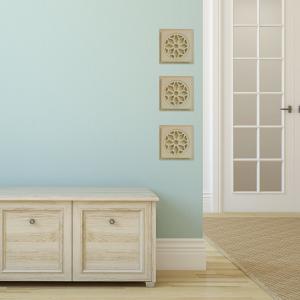 Decorazione Murale da Parete ROSONE 18x18 cm in Pietra Leccese   del brand Maestro d'arte De Iaco Alfredo, categoria: Artigianato salentino > Pietra leccese e carparo > Decorazioni Murali.