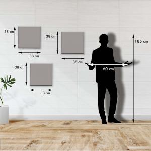 Set 3 pezzi Quadri su tela tema citta' Canvas Day 38x38 cm CITY RED del brand Lupia, categoria: Arredo e decorazioni > Quadri e Tele > Quadri su tela.