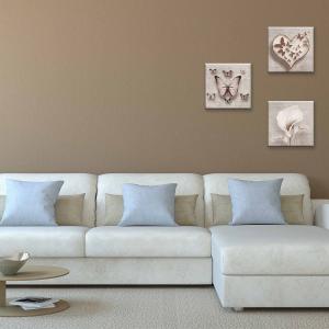 Set 3 pezzi Quadri su tela Canvas Day 38x38 cm SHABBY del brand Lupia, categoria: Arredo e decorazioni > Quadri e Tele > Quadri su tela.