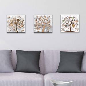 Set 3 pezzi Quadri su tela albero della vita Canvas Day Brillant con glitter 38x38 cm TREE WHITE del brand Lupia, categoria: Arredo e decorazioni > Quadri e Tele > Quadri su tela.