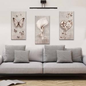 Set 3 pezzi Quadri su tela Canvas Day 38x75 cm SHABBY del brand Lupia, categoria: Arredo e decorazioni > Quadri e Tele > Quadri su tela.