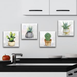 Quadri Canvas su carta telata set 4 pezzi 16x16 cm NATURA del brand Lupia, categoria: Arredo e decorazioni > Quadri e Tele > Quadri su tela.