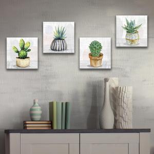 Quadri Canvas su carta telata set 4 pezzi 16x16 cm NATURA del brand Lupia, categoria: Arredo e decorazioni > Quadri e Tele > Quadri su tela.