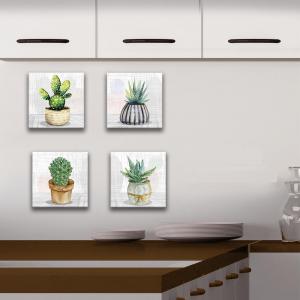 Quadri Canvas su carta telata set 4 pezzi 16x16 cm NATURA del brand Lupia, categoria: Arredo e decorazioni > Quadri e Tele > Quadri su tela.