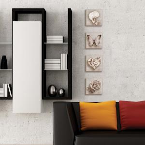 Quadri Canvas su carta telata set 4 pezzi 16x16 cm SHABBY del brand Lupia, categoria: Arredo e decorazioni > Quadri e Tele > Quadri su tela.