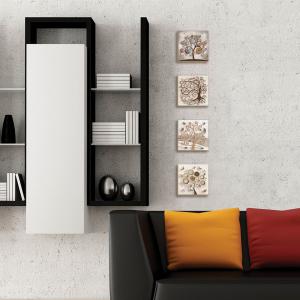 Quadri Canvas su carta telata set 4 pezzi 16x16 cm LANDSCAPES ALBERO DELLA VITA del brand Lupia, categoria: Arredo e decorazioni > Quadri e Tele > Quadri su tela.