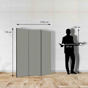 Separe' Divisorio Paravento WORLD'S MAP WHITE 176x135,6x3,2 cm 3 Ante in Legno con Tela stampata Fronte Retro bifacciale del brand Lupia, categoria: Complementi d'arredo > Paraventi e separÃ¨ > Paraventi decorativi bifacciali.