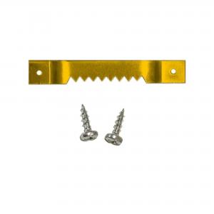 Kit 6 pezzi Attaccaglia a ponticello dentata con viti Ganci per cornici, quadri e specchiere del brand Lupia, categoria: Bricolage e fai da te > Belle arti > Ganci per quadri e specchi.