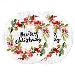 Sottotutto decorato in Legno Rotondo Sotto bicchiere, piatto, pentola Natale CHRISTMAS A - 32 cm 1 pz del brand Lupia, categoria: Idee regalo e bomboniere > Oggettistica > Natale.