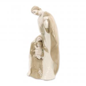 Statuetta NATIVITA' Sacra Famiglia del Natale decorazione natalizia presepe in Ceramica colorata Altezza 25 cm del brand Giardini di Marzo, categoria: Idee regalo e bomboniere > Oggettistica > Statuette Ceramica.