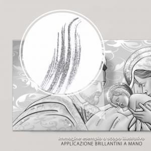 Quadro su tela BRILLANT con Glitter Sacra Famiglia 52x122 cm THE KISS SHABBY GREY del brand Lupia, categoria: Arredo e decorazioni > Quadri e Tele > Quadri con Glitter.