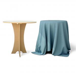 Tavolino multiuso rotondo con TOP Circolare grezzo e Piedi Sagomati in Legno ecologico - TOP Circolare diam. 50 cm e Piedi alt. 60 cm del brand Lupia, categoria: Bricolage e fai da te > Belle arti > Oggetti da decorare.