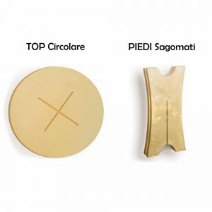 Tavolino multiuso rotondo con TOP Circolare grezzo e Piedi Sagomati in Legno ecologico - TOP Circolare diam. 50 cm e Piedi alt. 60 cm del brand Lupia, categoria: Bricolage e fai da te > Belle arti > Oggetti da decorare.