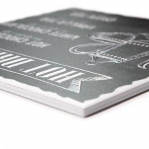 Set 4 QUADRI su CERAMICA cornice Shabby MODERN White BLACKBOARD - 18x18 cm del brand Lupia, categoria: Arredo e decorazioni > Quadri e Tele > Quadri su ceramica.