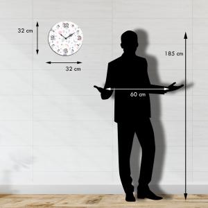 Orologio da parete lavorato in Legno 32x32 cm Baby Astronomy del brand Lupia, categoria: Complementi d'arredo > Orologi > Orologi da parete.