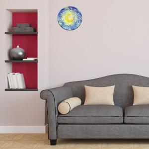 Orologio da parete lavorato in Legno 32x32 cm Notte Stellata del brand Lupia, categoria: Complementi d'arredo > Orologi > Orologi da parete.