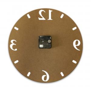 Orologio da parete lavorato in legno cm 32X32 MEMORY BROWN            del brand Lupia, categoria: Complementi d'arredo > Orologi > Orologi da parete.
