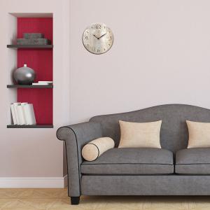 Orologio da parete lavorato in legno cm 32X32 MEMORY BROWN            del brand Lupia, categoria: Complementi d'arredo > Orologi > Orologi da parete.