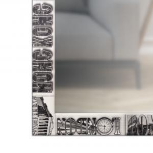 Specchio da parete lungo moderno VOYAGER 44x127 cm con cornice stampata - Voyager  Black del brand Lupia, categoria: Complementi d'arredo > Specchi e specchiere > Specchi da parete.