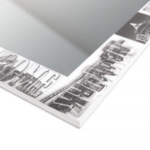 Specchio da parete lungo moderno VOYAGER 44x127 cm con cornice stampata - Voyager  Black del brand Lupia, categoria: Complementi d'arredo > Specchi e specchiere > Specchi da parete.