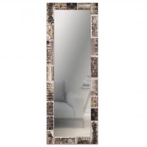 Specchio da parete lungo moderno VOYAGER 44x127 cm con cornice stampata - Voyager  Black del brand Lupia, categoria: Complementi d'arredo > Specchi e specchiere > Specchi da parete.