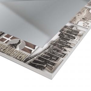 Specchio da parete lungo moderno VOYAGER 44x127 cm con cornice stampata - Voyager  Black del brand Lupia, categoria: Complementi d'arredo > Specchi e specchiere > Specchi da parete.