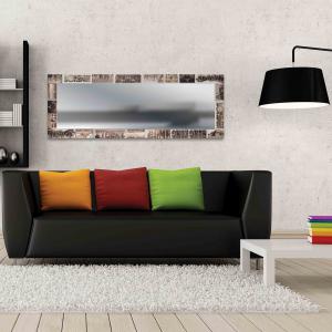 Specchio da parete lungo moderno VOYAGER 44x127 cm con cornice stampata - Voyager  Black del brand Lupia, categoria: Complementi d'arredo > Specchi e specchiere > Specchi da parete.