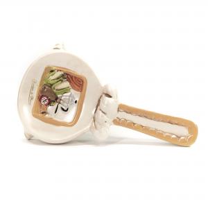 Poggia Mestolo Linea Sacco 14x24 cm Altezza 3 cm del brand Giardini di Marzo, categoria: Tavola e cucina > Spianatoie, Taglieri e Vassoi > Vassoi.