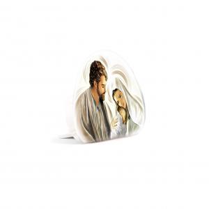 Bomboniera quadretto con Glitter collezione Sacra Famiglia MEMORY LIGHT NATIVITY BROWN 8x12 cm del brand Lupia, categoria: Idee regalo e bomboniere > Bomboniere > Bomboniere Quadretti.
