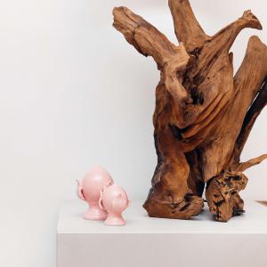 PUMO colorato ROSA Salentino Chiuso NEW decorazione in ceramica tipica pugliese - Piccolo H 9 cm del brand Lupia, categoria: Artigianato salentino > Ceramica Salentina > Pumo Salentino.