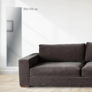 Lupia - Specchio da Parete Rettangolare o Quadrato, Filo Lucido, Vetro Cristallo, versatile Adatto per Bagno, Camera Letto, Ingresso, Ufficio - 32x122 cm del brand Lupia, categoria: Complementi d'arredo > Specchi e specchiere > Specchi senza cornice.