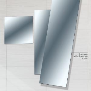 Lupia - Specchio da Parete Rettangolare o Quadrato, Filo Lucido, Vetro Cristallo, versatile Adatto per Bagno, Camera Letto, Ingresso, Ufficio - 32x122 cm del brand Lupia, categoria: Complementi d'arredo > Specchi e specchiere > Specchi senza cornice.