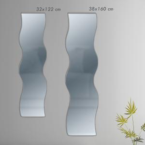 Specchio da parete ONDA a filo lucido  - 32x122 cm del brand Lupia, categoria: Complementi d'arredo > Specchi e specchiere > Specchi da parete.
