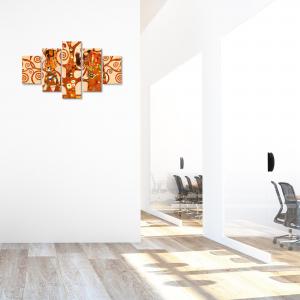 Quadro Moderno 5 pezzi in legno VOGUE 66X115 cm L'ALBERO DELLA VITA del brand Lupia, categoria: Arredo e decorazioni > Quadri e Tele > Quadri a pannelli.