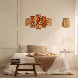 Quadro Moderno 5 pezzi in legno VOGUE 66X115 cm L'ALBERO DELLA VITA del brand Lupia, categoria: Arredo e decorazioni > Quadri e Tele > Quadri a pannelli.