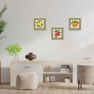 Set 3 pezzi Quadri su tela tema natura Canvas Day 38x38 cm FRUIT del brand Lupia, categoria: Arredo e decorazioni > Quadri e Tele > Quadri su tela.