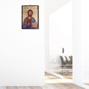 Quadro Sacro Icona su tavola Legno MASSELLO con foglia Oro GESU' MAESTRO - 35x50 cm del brand ARTES Creazioni d'Arte, categoria: Arredo e decorazioni > Quadri e Tele > Quadri su Legno.