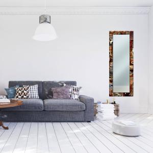 Specchio da parete lungo Moderno VINTAGE 44x127 cm con cornice stampata - Vintage   Brown del brand Lupia, categoria: Complementi d'arredo > Specchi e specchiere > Specchi da parete.