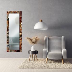 Specchio da parete lungo Moderno VINTAGE 44x127 cm con cornice stampata - Vintage   Brown del brand Lupia, categoria: Complementi d'arredo > Specchi e specchiere > Specchi da parete.