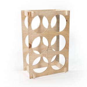 Cantinetta Vino Legno grezzo NATURAL 24,6x36,6 profondita' 16 cm Portabottiglie per 6 bottiglie del brand Lupia, categoria: Tavola e cucina > Portapane, Contenitori e Organizer > Scatole portaoggetti, Box, Cantinette, Cassette.