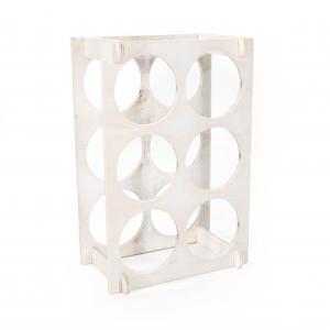 Cantinetta Vino Legno grezzo BIANCA 24,6x36,6 profondita' 16 cm Portabottiglie per 6 bottiglie del brand Lupia, categoria: Tavola e cucina > Portapane, Contenitori e Organizer > Scatole portaoggetti, Box, Cantinette, Cassette.