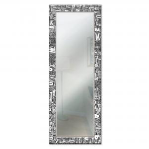 Specchio da parete lungo Moderno LETTERS 44x127 cm con cornice stampata - Letters   Black del brand Lupia, categoria: Complementi d'arredo > Specchi e specchiere > Specchi da parete.