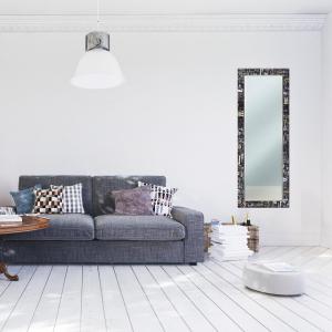 Specchio da parete lungo Moderno LETTERS 44x127 cm con cornice stampata - Letters   Black del brand Lupia, categoria: Complementi d'arredo > Specchi e specchiere > Specchi da parete.