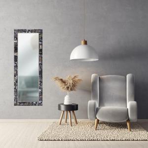 Specchio da parete lungo Moderno LETTERS 44x127 cm con cornice stampata - Letters   Black del brand Lupia, categoria: Complementi d'arredo > Specchi e specchiere > Specchi da parete.