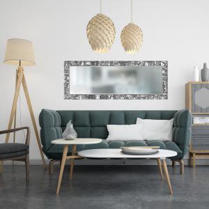 Specchio da parete lungo Moderno LETTERS 44x127 cm con cornice stampata - Letters   Black del brand Lupia, categoria: Complementi d'arredo > Specchi e specchiere > Specchi da parete.