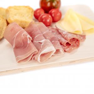 Tagliere da cucina LIGHT in legno grande con manico 16,8x48 cm, Vassoio Aperitivo allungato rettangolare legno di betulla del brand Lupia, categoria: Tavola e cucina > Spianatoie, Taglieri e Vassoi > Taglieri.