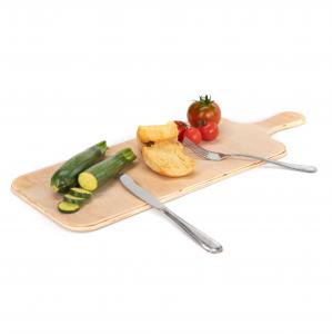 Tagliere da cucina LIGHT in legno grande con manico 16,8x48 cm, Vassoio Aperitivo allungato rettangolare legno di betulla del brand Lupia, categoria: Tavola e cucina > Spianatoie, Taglieri e Vassoi > Taglieri, disponibile su Vorreishop.