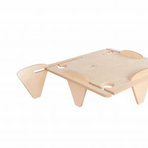 Vassoio PORTA SPRITZ DA TAVOLO 37,5x37,5 Altezza 12 cm Porta calici tagliere per Aperitivo con piedi d'appoggio in legno di betulla del brand Lupia, categoria: Tavola e cucina > Accessori per la Tavola > Centrotavola e alzatine.