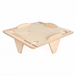 Vassoio PORTA SPRITZ DA TAVOLO 37,5x37,5 Altezza 12 cm Porta calici tagliere per Aperitivo con piedi d'appoggio in legno di betulla del brand Lupia, categoria: Tavola e cucina > Accessori per la Tavola > Centrotavola e alzatine.